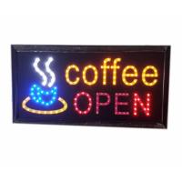 ป้ายไฟLED Coffee OPEN ป้ายไฟสำเร็จรูป ขนาด48*25 ซม. อักษร ตกแต่งหน้าร้านกาแฟ LED SIGN ข้อความ