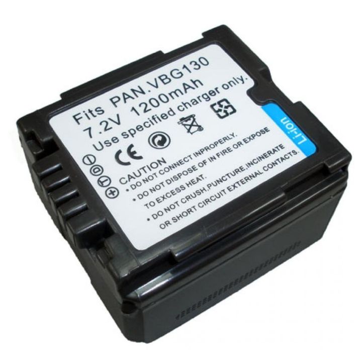 For Panasonic แบตกล้อง VDO รุ่น VW-VBG130 Replacement Battery for Panasonic