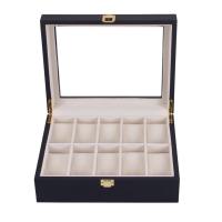 TP-กล่องใส่นาฬิกา Watch Box ทำจากไม้ บานพับเหล็ก 10 เรือน