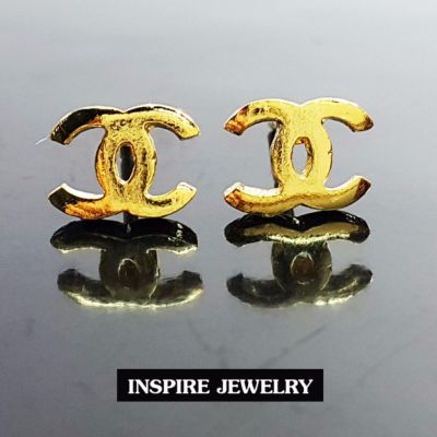 inspire jewelry ต่างหูหุ้มทองแท้ 100% (MicronsGold)