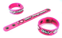 GIRLS GENERATIONS ริสแบนด์ เกิลส์เจเนอเรชัน  Wristband สายรัดข้อมือ กำไล วงร็อค พังค์ อีโม เดธเมทัล ป๊อป เกาหลี GGS93NA