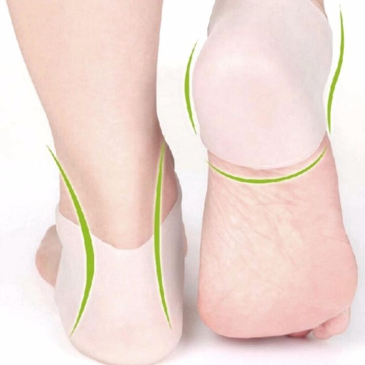 crvid-ซิลิโคนป้องกันส้นเท้าแตก-ปวดส้นเท้า-รองช้ำ-silicone-heels-cover-จำนวน4คู่-แถม2คู่