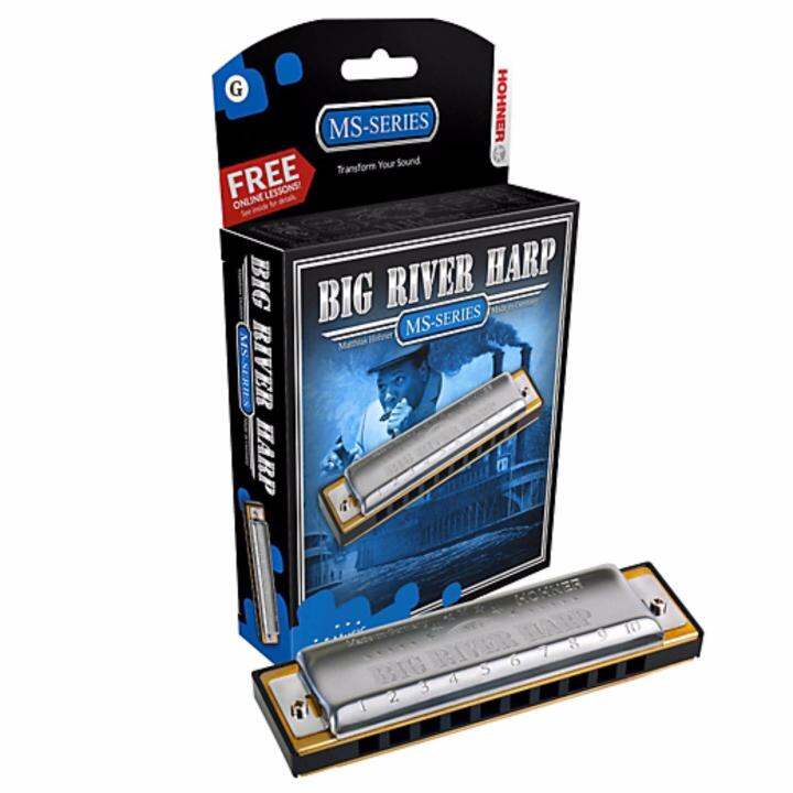 hohner-ฮาร์โมนิก้า-รุ่น-big-river-harp-10-ช่อง-คีย์-g-harmonica-key-g-made-in-germany