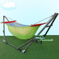 Modern Hammock เปลนอนเด็กแบบพับได้ขนาดกลาง(M)สไตล์ผ้าเปลมีมุ้งโทนสีเขียว