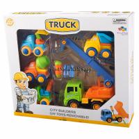 ProudNada Toys ของเล่นเด็กชุดดีไอวายรถก่อสร้าง TRUCK CITY BUILDERS DIY TOYS REMOVABLE NO.YH559-26B