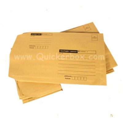 ฟรีค่าจัดส่ง QuickerBox ซองขยายข้าง ซองไปรษณีย์ มีจ่าหน้า ขนาด 9x12 A4 (แพ๊ค 30 ใบ)