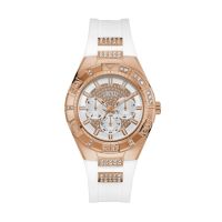 นาฬิกาข้อมือผู้หญิง Guess Luna White Dial Ladies Watch W0653L4