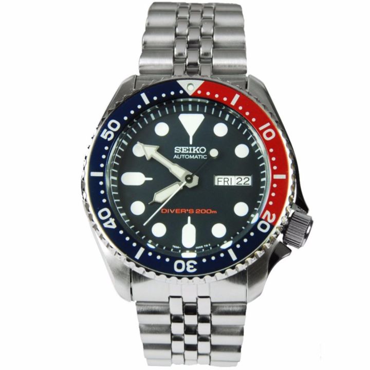 seiko-watch-diver-silver-stainless-steel-case-สเตนเลสสตีล-mens-skx009k2-blue