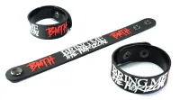 BRING ME THE HORIZON ริสแบนด์ บริงมีเดอะฮอไรซัน  Wristband สายรัดข้อมือ กำไล วงร็อค พังค์ อีโม เดธเมทัล ป๊อป เกาหลี BMH106NA