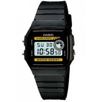 Casio นาฬิกาข้อมือ สายเรซิ่น รุ่น F-94WA-9DG - Black/Yellow