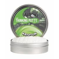 Crazy Aaron s Thinking Putty รุ่นเรืองแสงในที่มืด สีเขียว Krypton กระปุกใหญ่ ดินน้ำมันวิทยาศาสตร์ ไม่มีวันแห้ง เด้งได้ ปั้นได้ ไม่ใช่สไลม์ มี มอก.