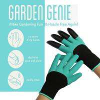 MOMMA 4in1 ถุงมือ ขุดดิน พรวนดิน เกลี่ยหิน จับหนาม สารพัดประโยชน์ 4 in 1 Garden Genie Gloves