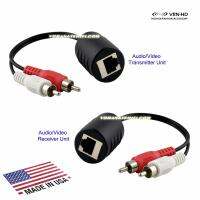 AVE02LR RCA 2ch,Audio/Video,Coaxial Digital,subwoofer Extender 75m Over Cat5 Cat5E Cat6 Cable_3