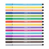 STABILO Pen 68 ปากกาสีหมึกน้ำ Fibre-Tip Pen สีเข้ม ชุด 15 สี