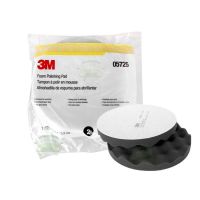 3M 05725 แผ่นขัดฟองน้ำ สีดำ ขนาด 8 นิ้ว หลังสักหลาด (บรรจุ2แผ่น)