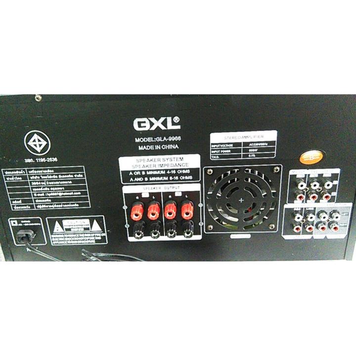 gxl-เครื่องแอมป์ขยาย-เสียง-บลูทูธ-คาราโอเกะ-รุ่น-gla-9966-สีดำ