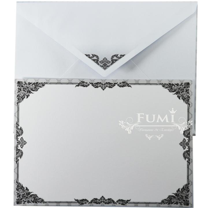 fumi-การ์ดงานศพ-ฌาปนกิจศพ-การ์ดเปล่า-หน้าเดียวพร้อมซอง-5x7-นิ้ว-500-ชุด