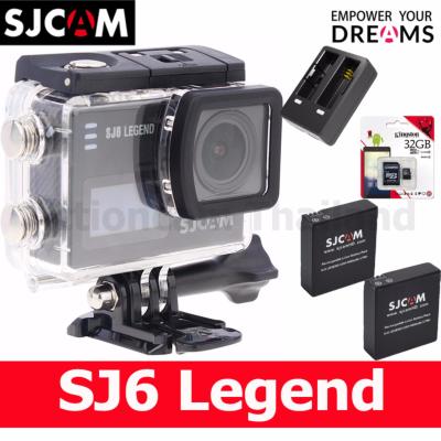 SJCAM SJ6 LEGEND 4K 16Mp เมนูไทย (BLACK) + Kingston 32GB x2 Battery + DualCharger (รับประกัน 1ปี)