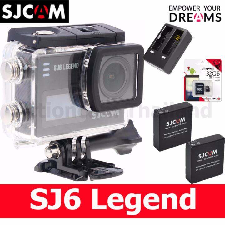 sjcam-sj6-legend-4k-16mp-เมนูไทย-black-kingston-32gb-x2-battery-dualcharger-รับประกัน-1ปี