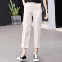 พร้อมส่งจากไทยกางเกงขาหกส่วนผู้หญิง ZASHION Straight Cut Loose Fit Trousers/Pants