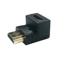 HDMI Male To HDMI Female L adapter Wellcore/oem ตัวต่อสาย HDMI แบบงอ สำหรับพื้นที่แคบในการเสียบช่อง HDMI ของทีวี (สีดำ)