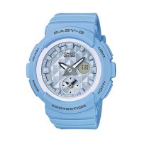 Casio Baby-G นาฬิกาข้อมือผู้หญิง สายเรซิ่น รุ่น BGA-190,BGA-190BE,BGA-190BE-2A - สีฟ้า