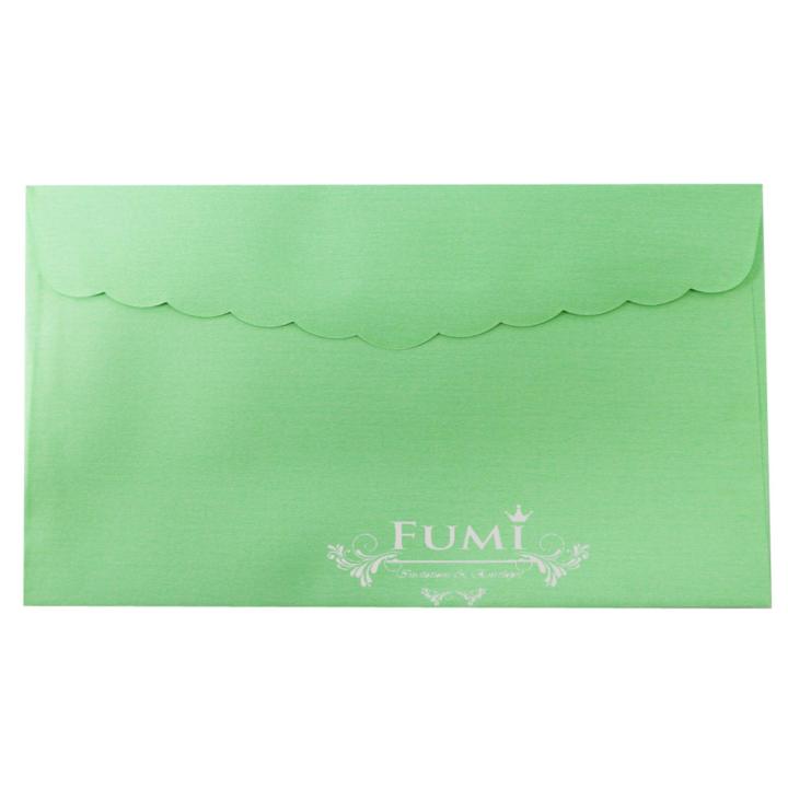 fumi-ซองการ์ดแต่งงาน-4-25x7-75-นิ้ว-500-ซอง-ฝาโค้งหยัก-สีเขียว