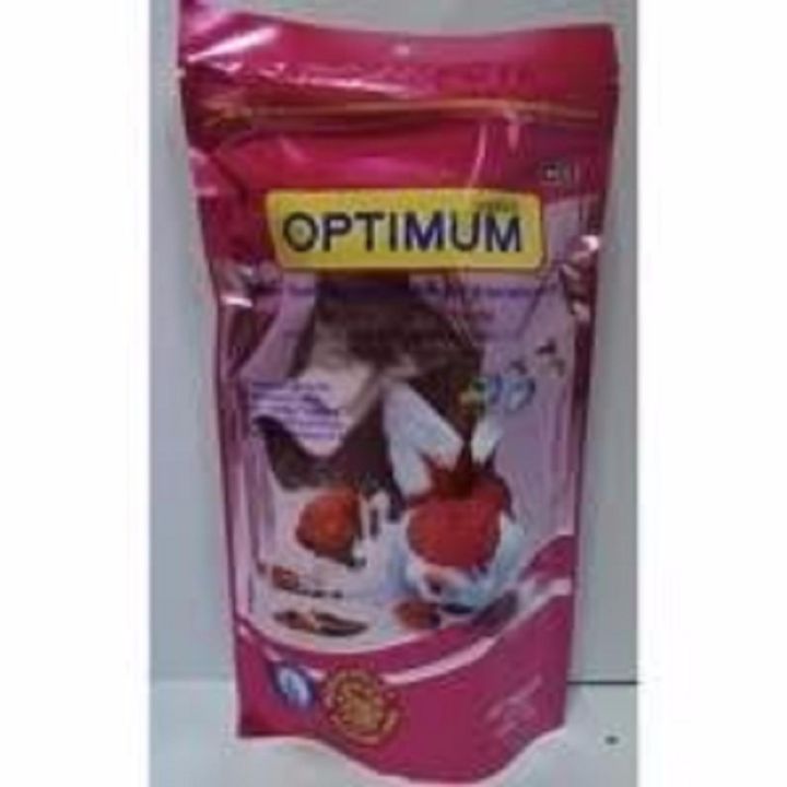 Optimum อาหารปลา เม็ดจิ๋ว สีชมพู ขนาด 200 g