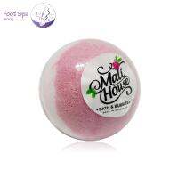 Mali House  Mini BathBombs  บาธบอม สบู่แช่เท้า หรืออ่างขนาดเล็ก กลิ่นกุหลาบ Rose,สีแดง 60g