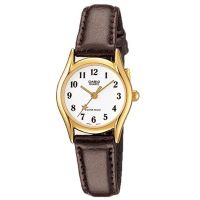 นาฬิกา รุ่น Casio Standard นาฬิกาข้อมือผู้หญิง - สีเงิน สายหนังสีน้ำตาล รุ่น LTP-1094Q-7B4 จากร้าน