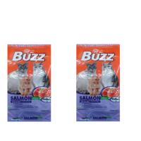 Buzz Adult Cat Salmon อาหารแมวโต รสแซลมอน 1.2kg  (2ถุง)