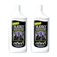 Sleeky Black Enchancing Dog Shampoo 350ml (2 Units) แชมพู สลิคกี้ บำรุงขนและผิวหนัง สำหรับสุนัขขนสีดำ 350ml (2 ขวด)