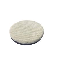 แผ่นขัดขนแกะขนสั้นละเอียด 5" เสริมฟองน้ำ หลังผ้าสักหลาด Wool Pad w/velcro 5 inch