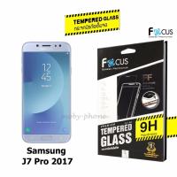 Focus ฟิล์มกระจกนิรภัย FULL FRAME TEMPERED GLASS for Samsung Galaxy J7 Pro(2017) เต็มจอ (สีดำ)