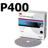 3M เบอร์ 400 (50แผ่น) กระดาษทรายกลมขัดแห้ง 6" คิวบิตรอน ทู Cubitron Clean Sanding Hookit Abrasive Disc