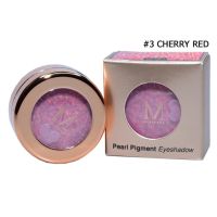 Merrezca Pearl pigment Eyeshadow เมอร์เรซกา เพิร์ล พิกเมนท์ อายแชโดว์ #3 CHERRY RED  (1.8 กรัม x 1 กล่อง)