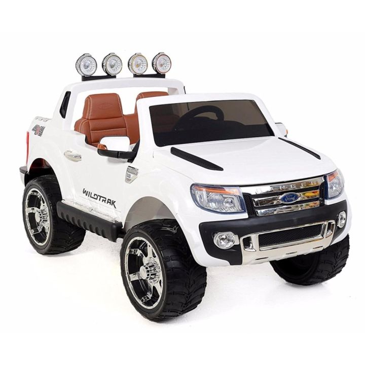 รถเด็ก-รถแบตเตอรี่-2-มอเตอร์-รถกะบะ-ford-ranger-ลิขสิทธิ์แท้-มีรีโมทบังคับได้-สีขาว