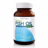 วิสทร้า แซลมอน ฟิช ออย 1000มก 75เม็ด 1ขวด  Vistra Salmon Fish Oil 1000mg 75 Tablets 1 Bottle