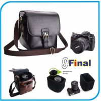 กระเป๋ากล้อง GOTO Retro Style M90 by 9FINAL สำหรับใส่กล้อง DSLR , MirrorLess Digital Camera BAG DSLR, Mirror Less ( สีดำ Black)