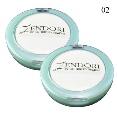 Zendori UV Oil Free Foundation SPF12 แป้งเชนโดริ ยูวี ออยล์-ฟรี ฟาวน์เดชั่น No.02 (2ตลับ)