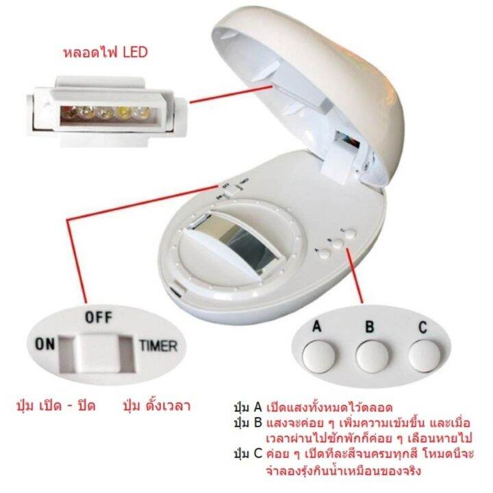 g2g-โคมไฟสายรุ้ง-โปรเจคเตอร์สายรุ้ง-สำหรับเปิดในที่มืดหรือตกแต่งห้อง-จำนวน-1-ชิ้น