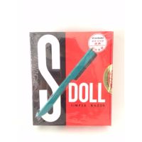 ใบมีดซอยผมมีด้าม  มีดโกนมีด้ามอเนกประสงค์ S - DOLL 1 กล่อง  ( 50 ด้าม )