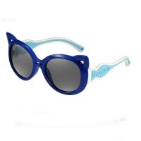 แว่นตากันแดดเลนส์โพลาไรส์สำหรับเด็ก child polarized sunglasses UV protection  (Blue)