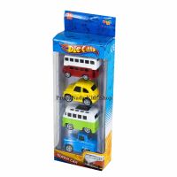 ProudNada Toys ของเล่นเด็กโมเดลรถเหล็ก 4 คัน DIE CAST NO.1303A-5