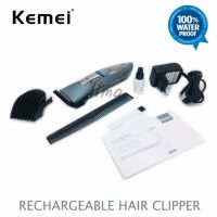 อุปกรณ์ตัดแต่งทรงผม Kemei Rechargeable Hair Clipper ปัตตาเลี่ยน ไร้สาย ตัดผมสั้น ที่ตัดผมไฟฟ้า เครื่องตัดผม ตัดขน บัตตาเลี่ยน โกนผม โกนหนวด โกนขน แบตตาเลี่ยน แบบไร้สาย ตัดผมเด็ก ชุดบัดตาเลียน ชาร์ตไฟได้ ใบมีดโลหะผสมชนิดพิเศษ กันน้ำได้ Waterproof KM-605