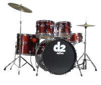 DDrum D2 *ของแท้ 100%* Drum Set 5pc (Blood Red) กลองชุด 5 ชิ้น