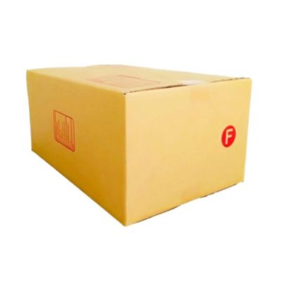QuickerBox กล่องไปรษณีย์ พัสดุ ลูกฟูก ฝาชน ขนาด F ใหญ่ (6 ใบ)