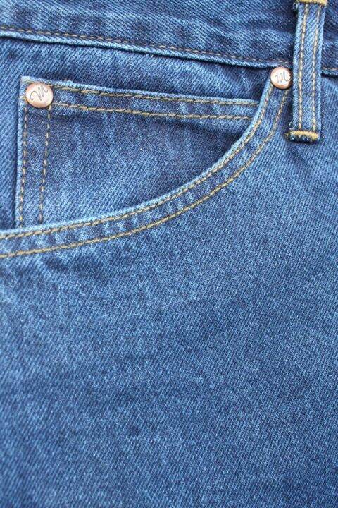 golden-zebra-jeans-กางเกงยีนส์ขากระบอกสีฟ้า-ผ้า-14-ออนซ์-ฟอกขัดทราย