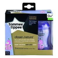 Tommee Tippee ขวดนม รุ่น Closer to Nature ขนาด 9 oz รุ่นสีม่วง แพ็คคู่ 422583