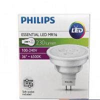 Philips LED หลอดไฟฟิลิปส์ MR16 3W 220V แสงขาว daylight 1 หลอด